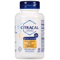 CITRACAL+D SLOW RELEASE TABLET 80CT
