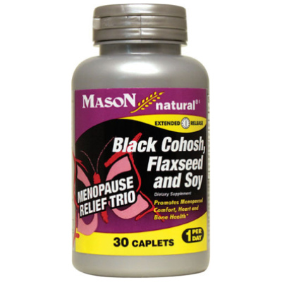 BLACK COHOSH FLAX SEED CAPLET 30CT MASON