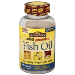 FISH OIL 222MG GUMMIE 90CT NAT MADE