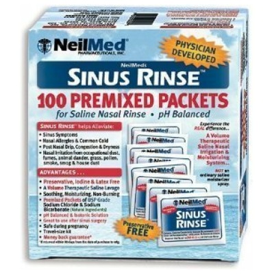 NeilMed Sinus Rinse All Natural Relief Premixed Refill Packets