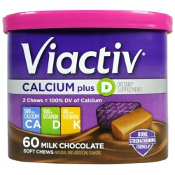 VIACTIV CALCIUM+D CHEW CHOC 60CT
