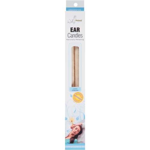 WALLY'S UNSCENTED BEESWAX EAR CANDLE 2CT