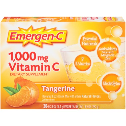 EMERGEN-C VIT C 1000MG TANGERINE 30CT