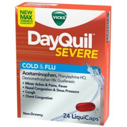 DAYQUIL SEVERE COLD/FLU LIQUID CAP 24CT