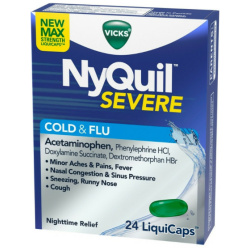 NYQUIL SEVERE COLD/FLU LIQUID CAP 24CT