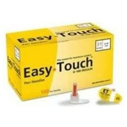 EASY TOUCH PEN NEEDLE 31G 5/16" 100CT