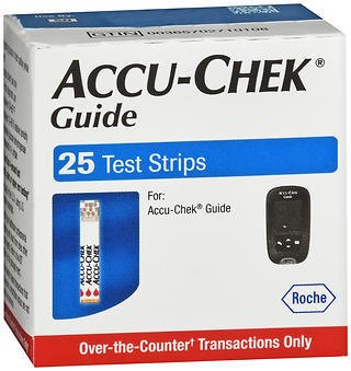 ACCU-CHEK GUIDE TEST STRIPS 25CT