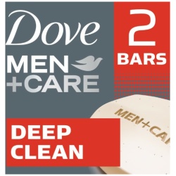 DOVE MEN BAR SOAP DEEP CLEAN 2X4.25OZ