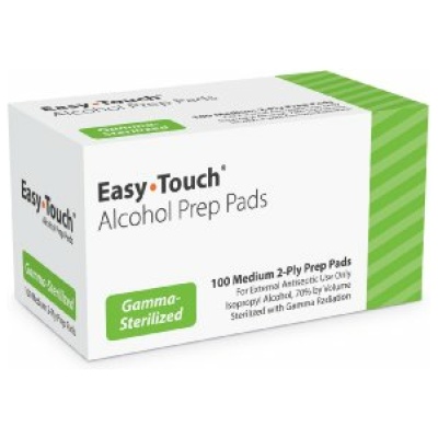 EASY TOUCH ALCOHOL PREP PAD 100CT