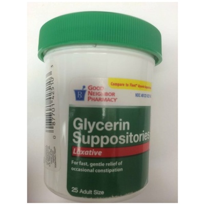 GNP GLYCERINE SUPPOSITORY ADULT 25CT