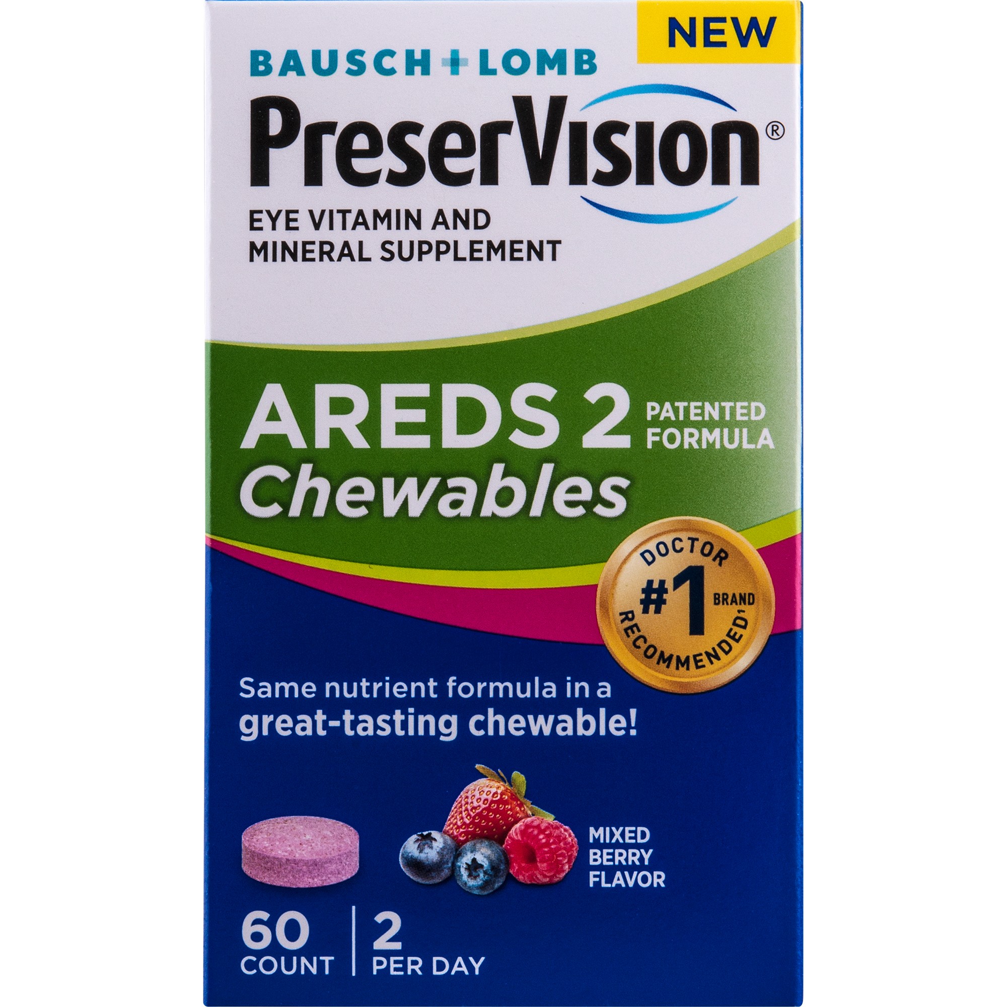 PRESERVISION AREDS 2 CHEWABLE TAB 60CT