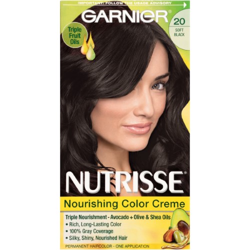 Garnier Nutrisse Nourishing Hair Color Creme, 20 Soft Black Wholesale  Supplier 🛍️- Garnier OTC Superstore