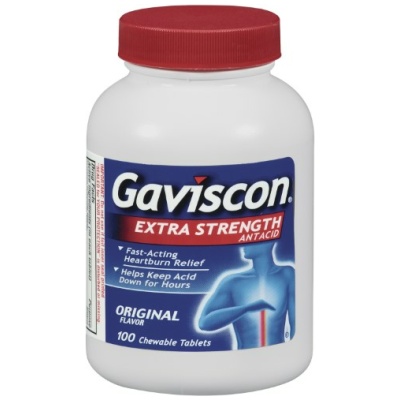 GAVISCON X/STR CHEWABLE 100CT