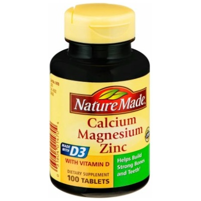 CALCIUM/MAG/ZINC TABLET 100CT NAT MADE