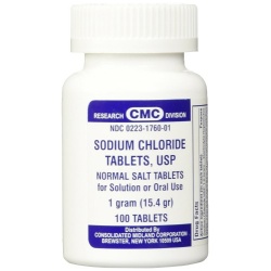 SOD CHLORIDE 1GM TABLET 100CT CONS MID