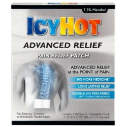 ICY HOT ADVANCED PAIN RELIEF PATCH 4CT