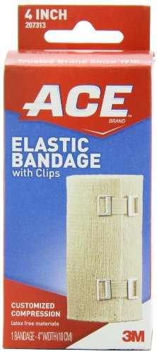 ACE ELASTIC BANDAGE W/CLIP 4 INCH
