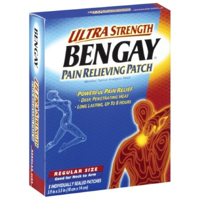 BENGAY PATCH ULTRA STRENGTH REGULAR 5CT