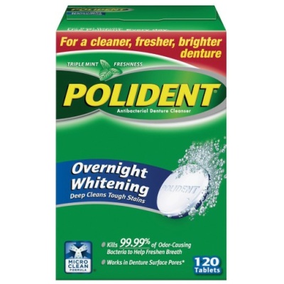 POLIDENT OVERNIGHT TABLET MINT 120CT