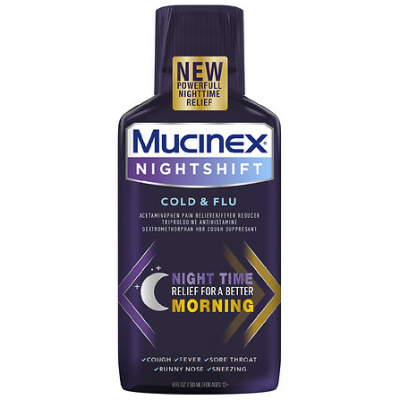 MUCINEX FAST MAX NIGHT SHIFT CLD&FLU 6OZ