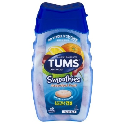 TUMS SMOOTHIE TABLET FRUIT 60CT