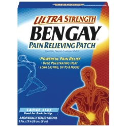 BENGAY PATCH ULTRA STRENGTH LARGE 4CT