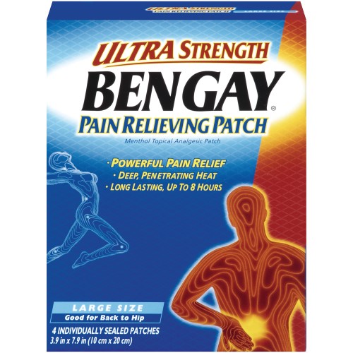 BENGAY PATCH ULTRA STRENGTH LARGE 4CT
