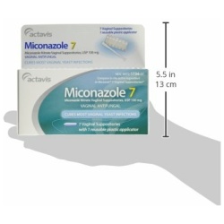 MICONAZOLE 7 100MG SUPPOSITORY 7CT ACT