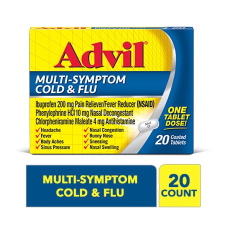 ADVIL MULTI-SYMPTOM COLD&FLU TAB 20CT