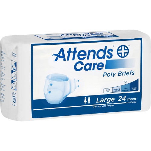 ATTENDS CARE POLY BRIEF LARGE 3X24 CT
