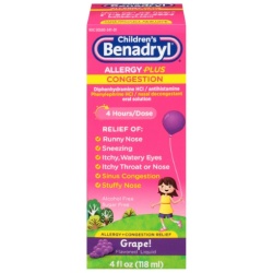 BENADRYL-D KIDS ALLRGY/SINUS LIQ GRP 4OZ