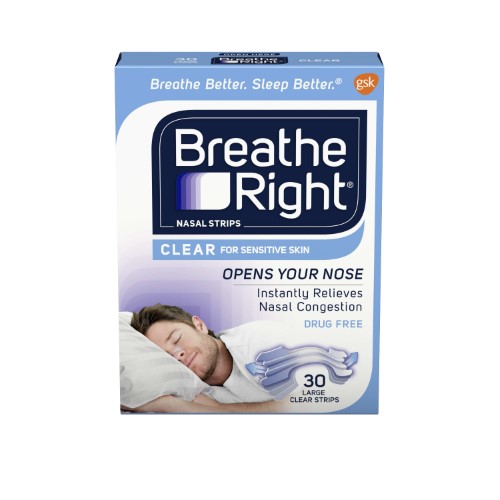 BREATHE RIGHT CLEAR LARGE 30CT