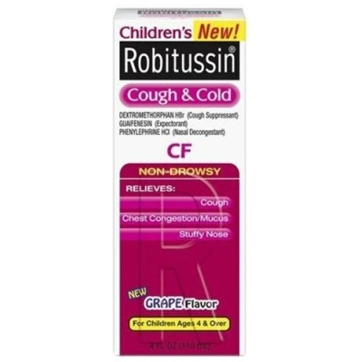 ROBITUSSIN CHILD COUGH COLD CF SYRUP 4OZ