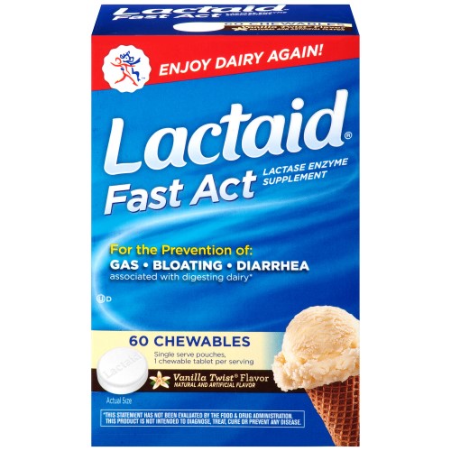 LACTAID FAST ACTING CHEW 60CT