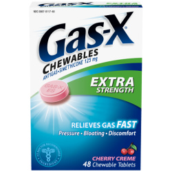 GAS-X X/STR CHEWABLE CHERRY CREME 48CT