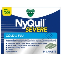 NYQUIL SEVERE VAPOCOOL CAPLET 24CT