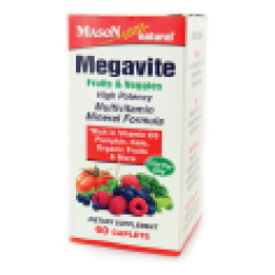 MEGAVITE FRUIT & VEG CAPLETS 60CT MASON
