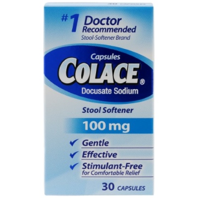 COLACE 100MG CAPSULE 30CT
