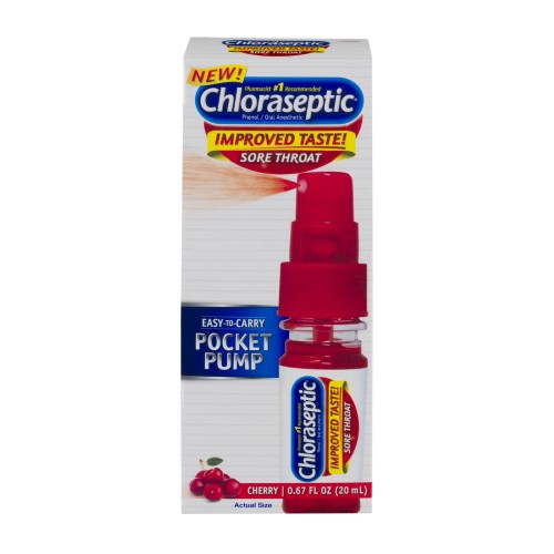 CHLORASEPTIC SPRAY S/F PKT PMP CHRY 20ML