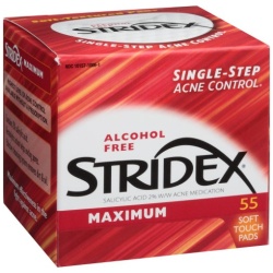 STRIDEX MAXIMUM STRENGTH PAD 55CT