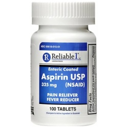 ASPIRIN 325MG EC TABLET 100CT