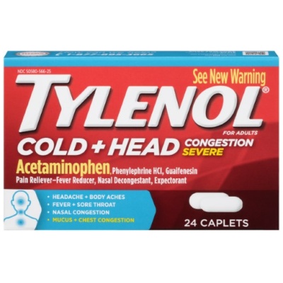 TYLENOL COLD HEAD CONG SEVERE CPL 24CT