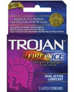 TROJAN FIRE & ICE CONDOM 3CT