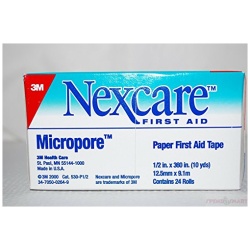 NEXCARE TAPE MICROPORE 24CTX1/2"X10YD