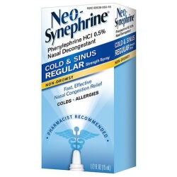 NEO-SYNEPHRINE COLD & SINUS REG/ST 0.5OZ