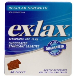 EX-LAX CHOCOLATE 48CT