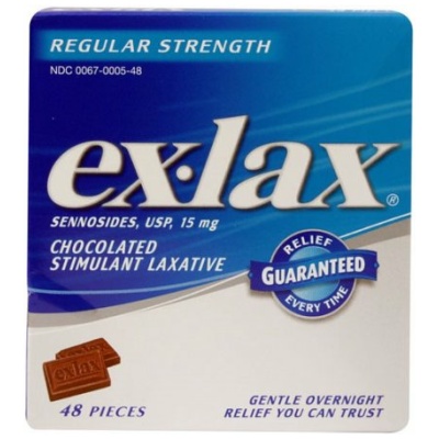 EX-LAX CHOCOLATE 48CT