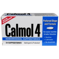 CALMOL 4 HEMORRHOIDAL SUPPOSITORIES 24CT