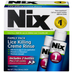 NIX CREAM RINSE 1% FAMILY PACK 2X59ML