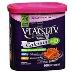 VIACTIV CALCIUM+D CHEW CARAMEL 100CT